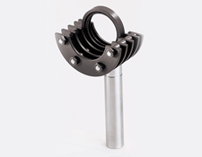 Filter holder shown with one mounting cell and mounting post